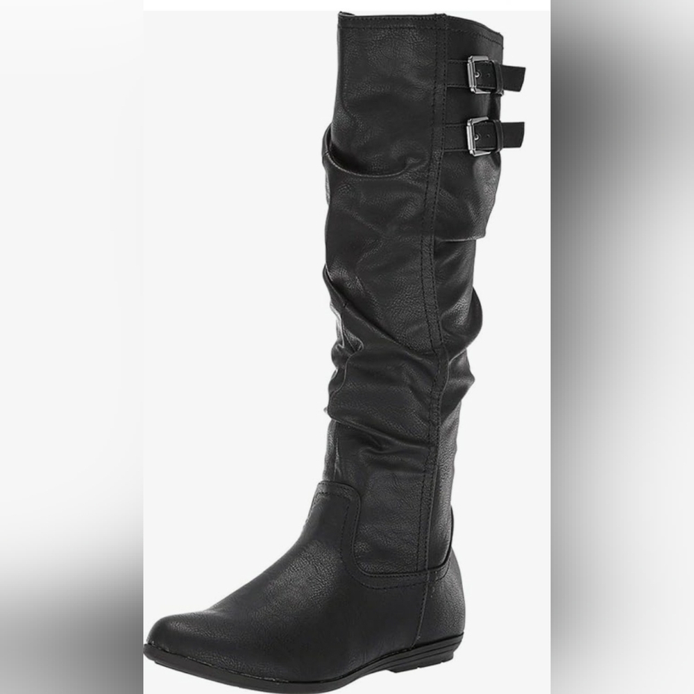 CLIFFS BY WHITE MOUNTAIN Shoes Black Slouchy Boots Lacona Boot Knee High siz 8M
